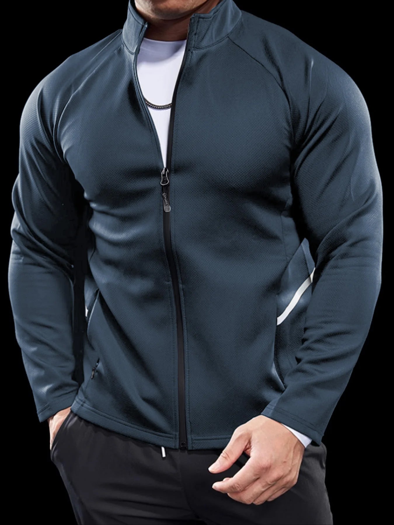 Men's Jackets, Training Wear Jackets, Muscle Curves, Fitness Casual, Lightweight, Slim, Quick Dry, Running, Boyfriend's Gift