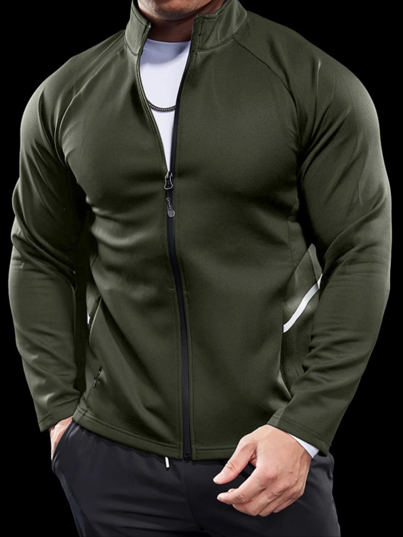 Men's Jackets, Training Wear Jackets, Muscle Curves, Fitness Casual, Lightweight, Slim, Quick Dry, Running, Boyfriend's Gift
