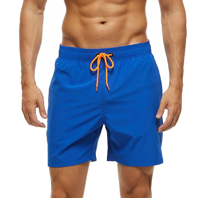 Datifer Brand 2026 Summer Gym Mens Shorts Classic Polyester Mesh Liner Side Pockets Quick Dry Beach Bermudas Masculina Swimsuits