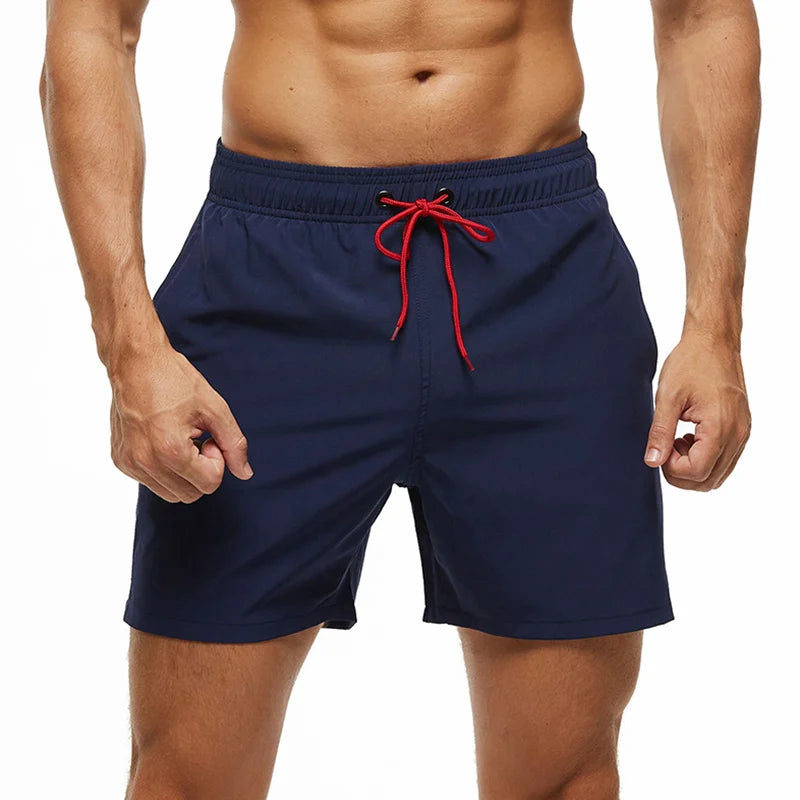 Datifer Brand 2026 Summer Gym Mens Shorts Classic Polyester Mesh Liner Side Pockets Quick Dry Beach Bermudas Masculina Swimsuits