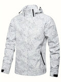 Hooded Jacket, Men's Casual Zip Up Jacket Fashion Hoody Coat For Fall Winter Outdoor Activities Clothing