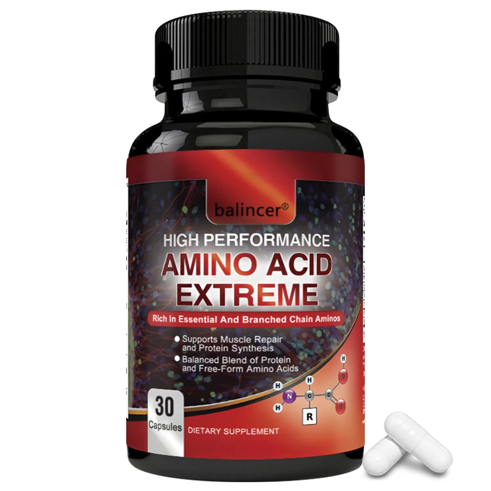 High Performance Amino Acids - Rich in Amino Acids and BCAAs - Muscle Replenishment, Repair and Growth, Workout Supplement