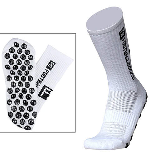 6 pairs 34-39 children breathable sports soccer socks square silicone non-slip grip football socks calcetines hombre
