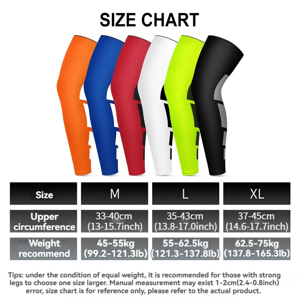 1Pcs Sports Knee Pads Silicone Anti-slip Elastic Breathable Extended Thigh And Calf Protectors Outdoor Basketball Cycling Unisex