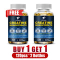 Buy 2 Get 2 Free! Premium Creatine Monohydrate Capsules, Support Muscle Growth, Strength Gains & Exercise Performance, Men