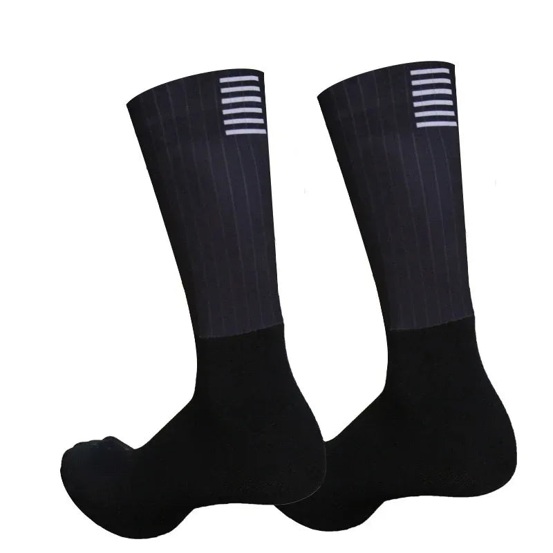 Silicone New Pro Team Slip Aero Cycling Socks Anti Road Bike Socks Men Sport Calcetines Ciclismo