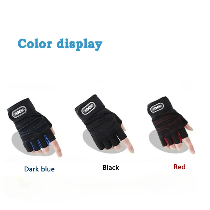 Gym Gloves Weightlifting Wristbands Protective Gear Men's and Women's Fitness Training Exercise Cycling Gloves Shock Resistant
