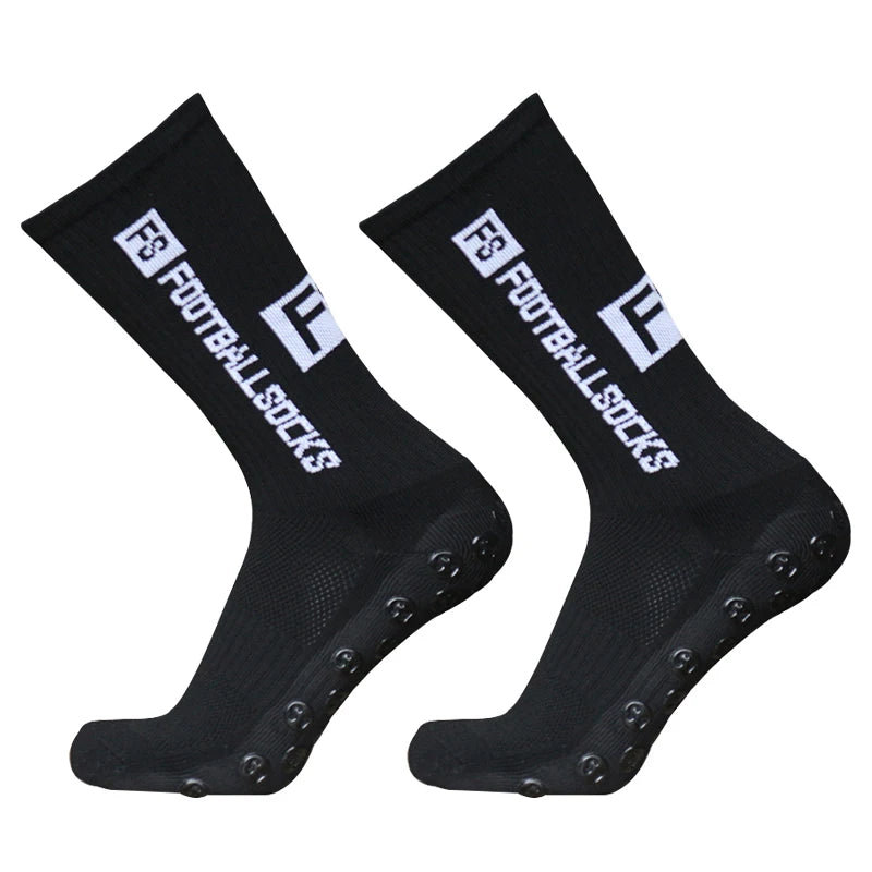 6 pairs 34-39 children breathable sports soccer socks square silicone non-slip grip football socks calcetines hombre