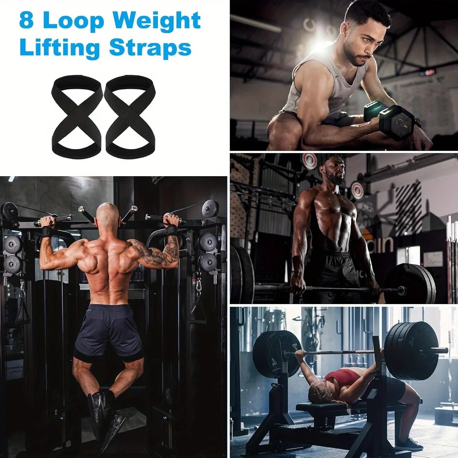 Weightlifting belts are suitable for deadlifts, weightlifting, powerlifting and cross-training strongman wrist guards.