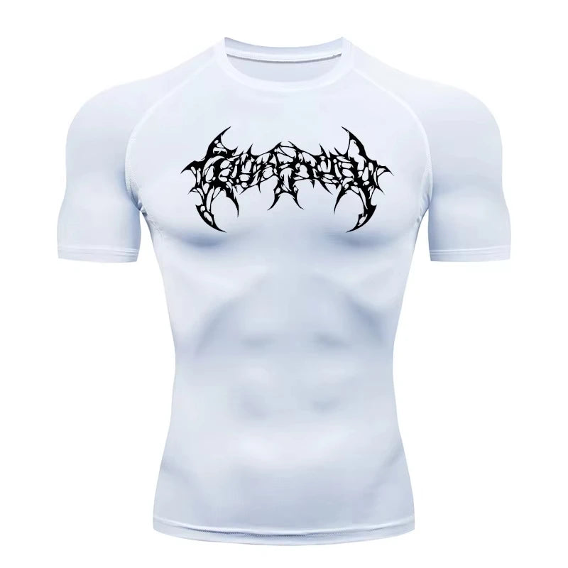 Quick drying T-shirt suitable for fitness, running, acceleration, breathability, slim fit, cycling, marathon, high elasticity