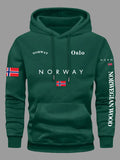 NORWAY Flag Hoodies Men Women Outdoor Sport Street Adventure Fitness Running Street Casual Autumn Winter Sweatshirt Top Clothing