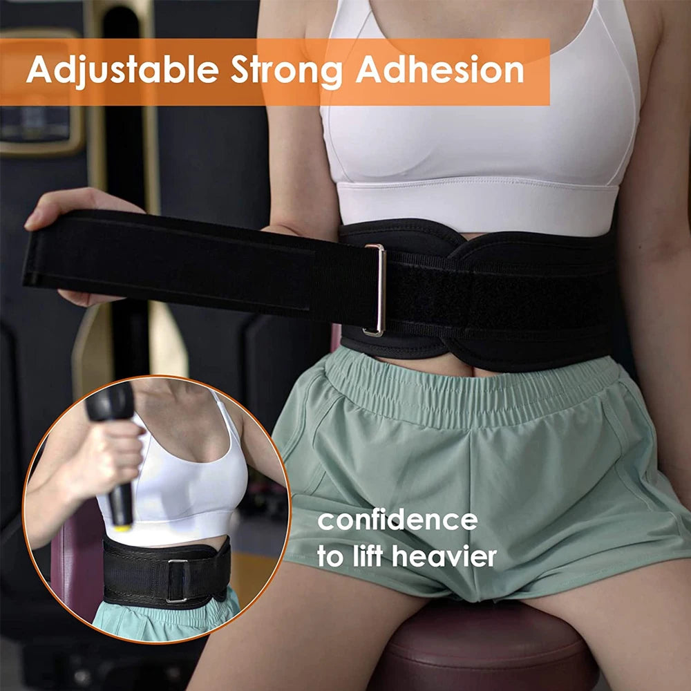 Weight Lifting Belt for Men & Women, Weight Belt for Workout Weightlifting, Powerlifting, Squat & Deadlift, Adjustable Gym Belt