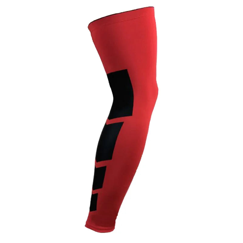 1Pcs Sports Knee Pads Silicone Anti-slip Elastic Breathable Extended Thigh And Calf Protectors Outdoor Basketball Cycling Unisex