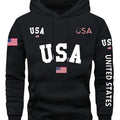 Hooded Sweatshirt with Fleece, Men'S Casual, Versatile, Fashionable, Trendy Brand Pullover Hoodie