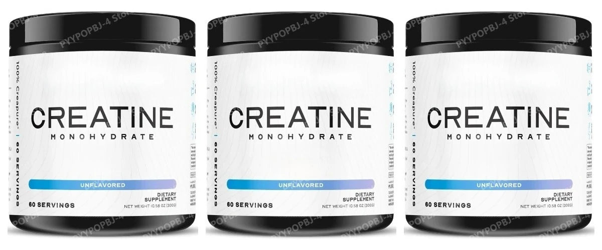 Creatine Powder 300g Supplement with 5000mg Creatine Monohydrate Help Build Muscles and Increase Energy — Unflavored Gluten Free