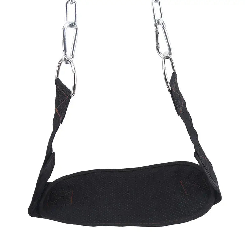 Black Thicken Fitness Weight Belt with Chain Dipping Belt for Lifting Pull Up Chin Up Kettlebell Barbel Bodybuilding Gym Belts