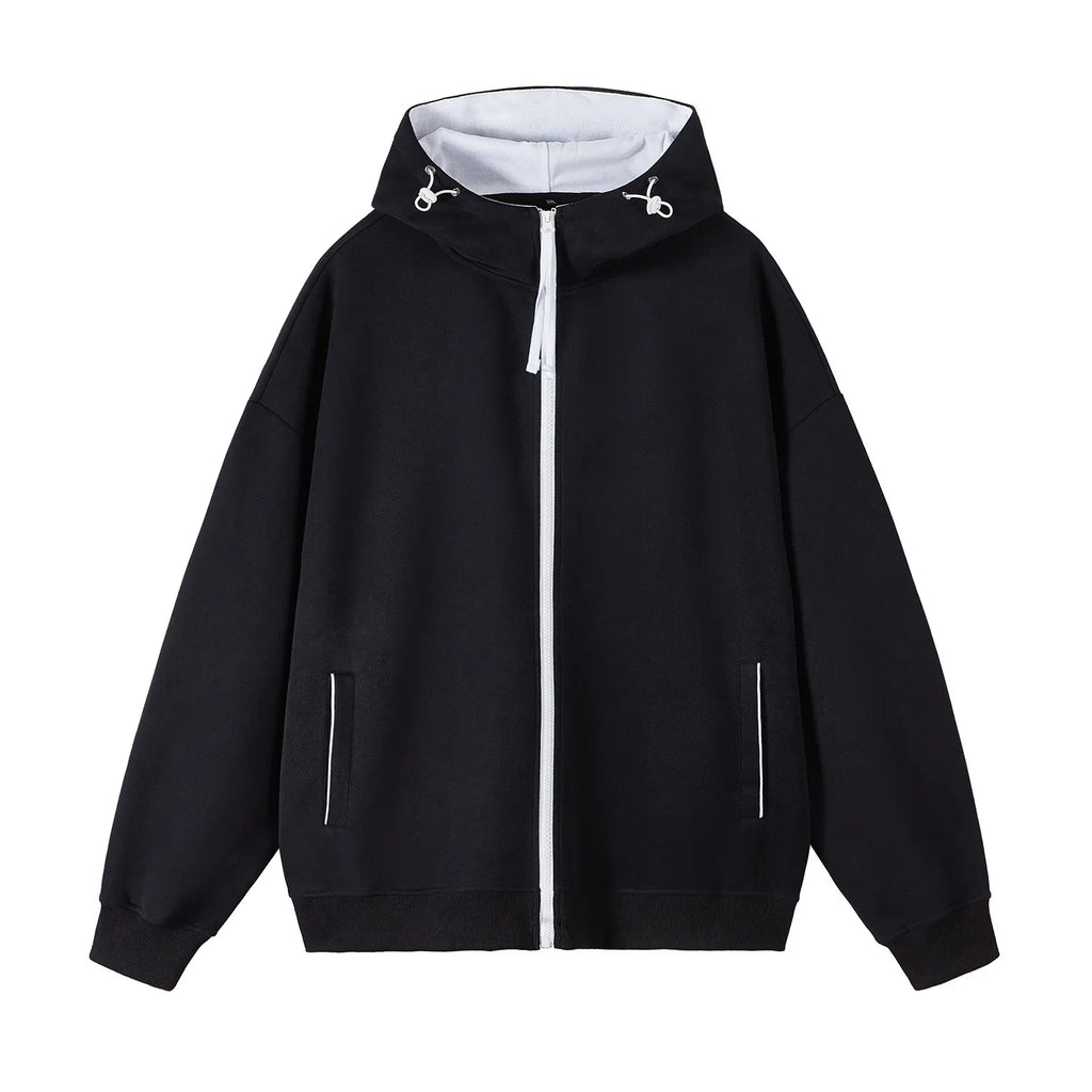 2026 Spring Cotton Hooded Hoodies Men Fashion Youthful Vitality Casual Outerwear Mens Zipper Hoodie Coat Hooded Sweatshirt Tops