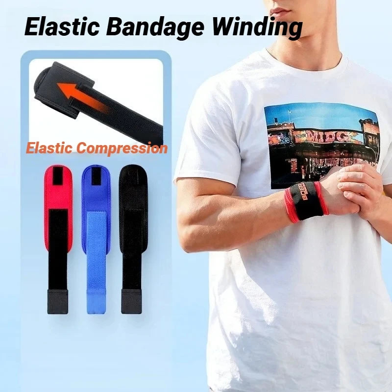 Fitness Wrist Support Straps Adjustable Strength Bandage Hand Wrist-Band Gym Wraps Brace Sports Wristbands for Workout Weightlif