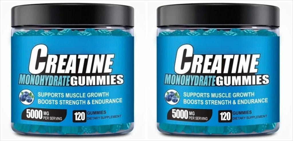 Creatine Gummies Blueberry Flavor Daily Vitality Support 120 Count Dietary Supplement