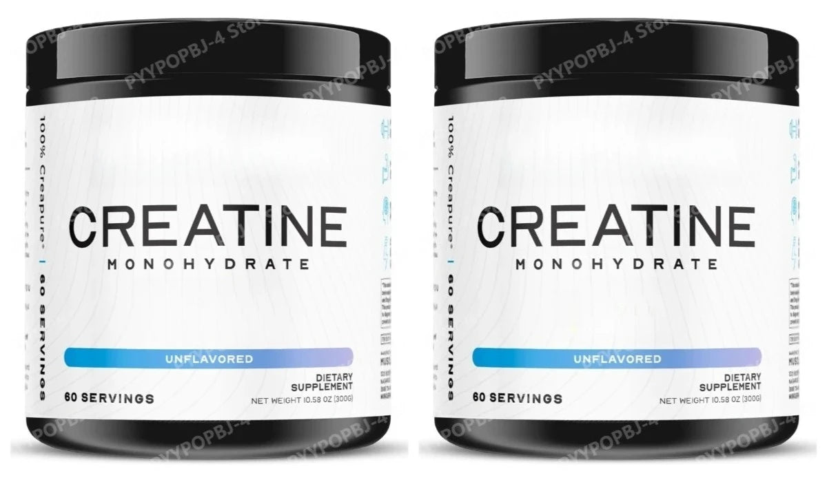 Creatine Powder 300g Supplement with 5000mg Creatine Monohydrate Help Build Muscles and Increase Energy — Unflavored Gluten Free