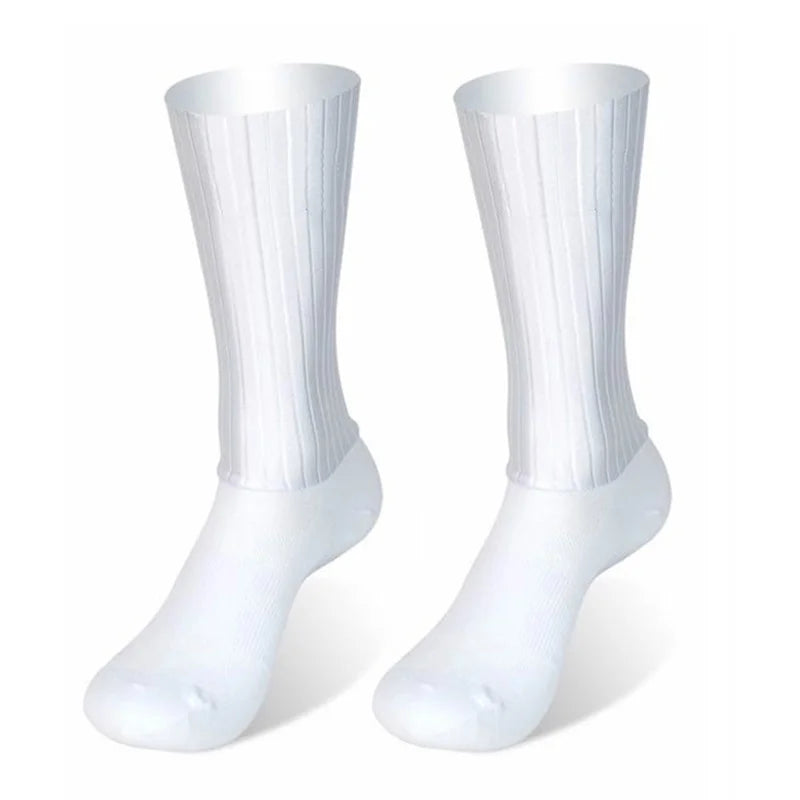 Bike Cycling New Team Summer Aero Socks Silica Gel Non-slip Breathable Pro Racing Sports Socks Men Women Calcetines Ciclismo