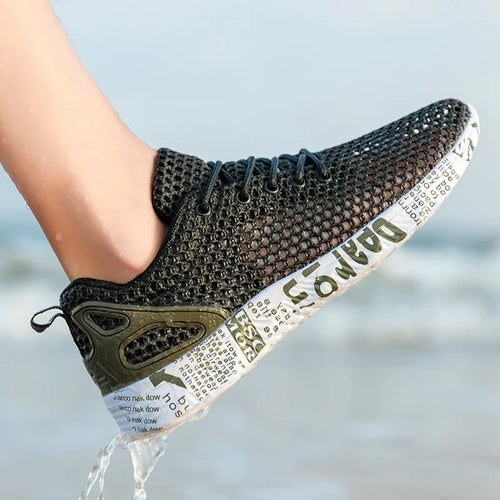 2025 Men Women Quick-Dry Wading Shoes Water Breathable AquaIn Upstream Antiskid Outdoor Sports Wearproof Beach Sneakers 39-46