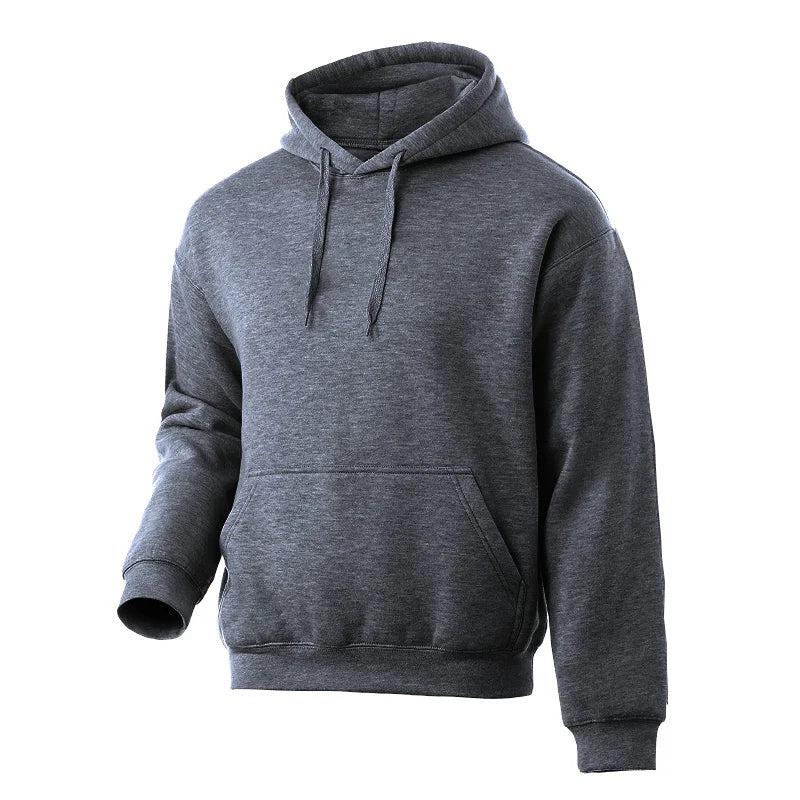 2025 Men's HoodiesHoodies Oversize Grey Women Pullover Spring Autumn Casual Hoodie Sweatshirts Solid Color  Sweatshirt For Male