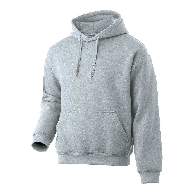 2025 Men's HoodiesHoodies Oversize Grey Women Pullover Spring Autumn Casual Hoodie Sweatshirts Solid Color  Sweatshirt For Male