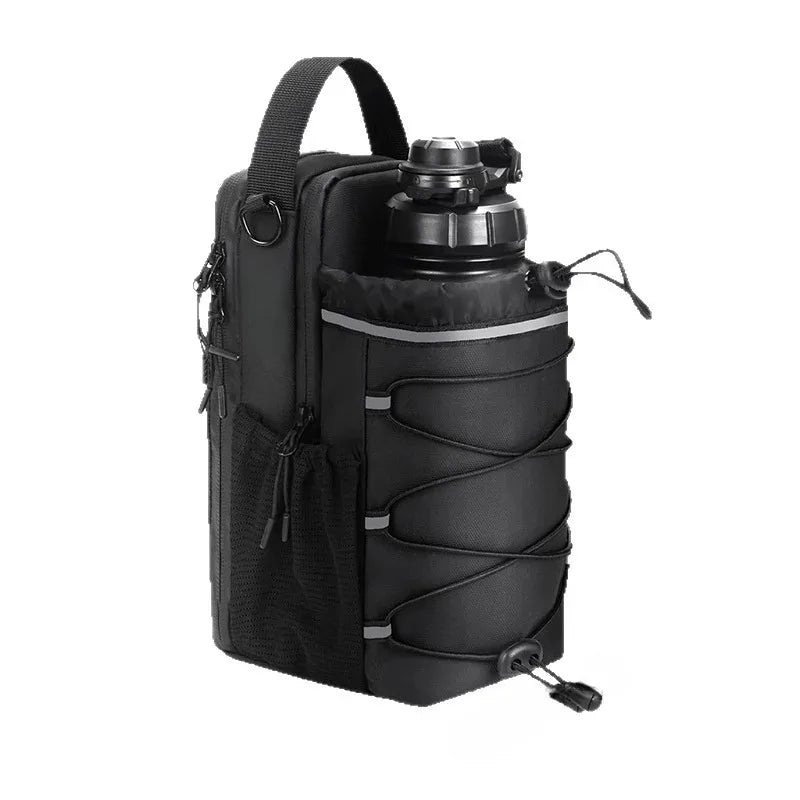 Magnetic Gym Bag for Men and Women – Sling Bottle with Magnetic Attachment | Water Bottle Holder, Gym Pouch, Crossbody Bag for T