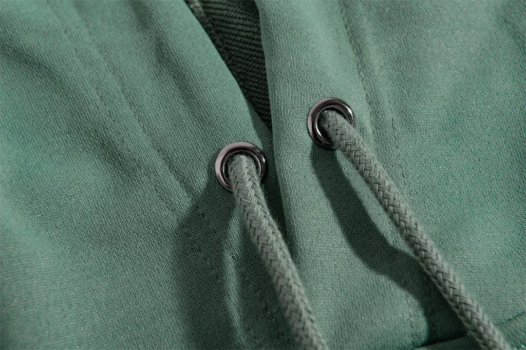 Hip-Hop Men Women Dark green Hoodie Sweatshirt High Street Mens Harajuku Fashion Casual Loose Fit Hooded Pullover y2k Hoodies