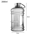 Training Sports Workout Drink Bottle 2L PETG Large Capacity Water Bottle Shaker Bottle With Handle Outdoor Gym Gallon Bottle