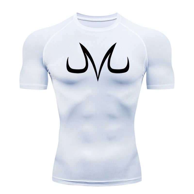 Graphic Compression Shirts for Men Summer Short Sleeve Rash Guard Gym Workout Tshirt Athletic Quick Dry Baselayer Undershirts
