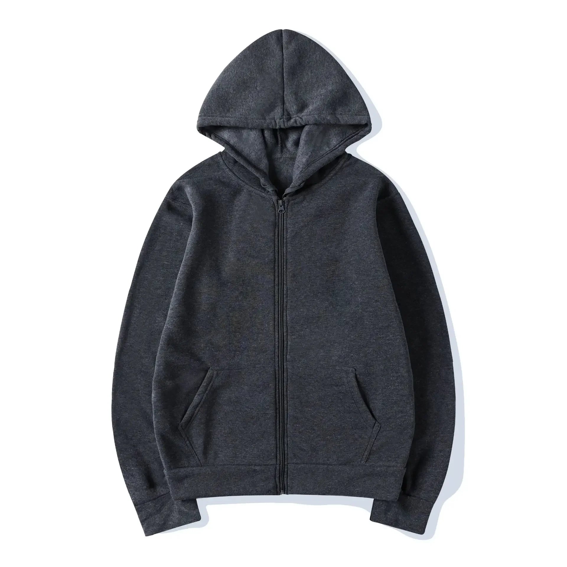 Men's Zip Up Hoodies Casual Zipper Jacket Coats Women Fleece Autumn Winter Harajuku Gothic Hooded Sweatshirts Sports Streetwear