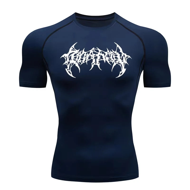 Quick drying T-shirt suitable for fitness, running, acceleration, breathability, slim fit, cycling, marathon, high elasticity