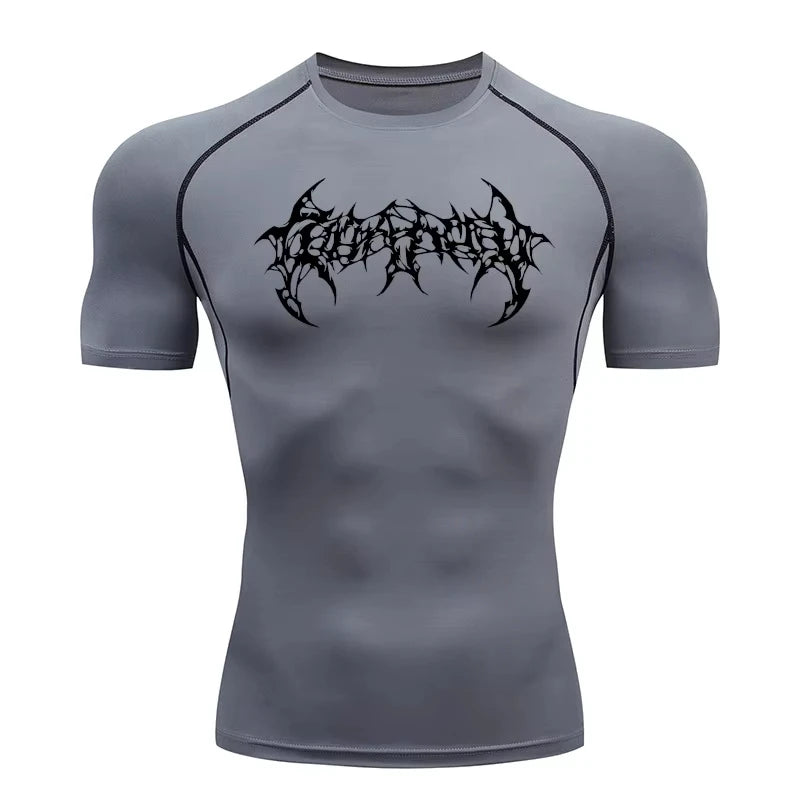 Quick drying T-shirt suitable for fitness, running, acceleration, breathability, slim fit, cycling, marathon, high elasticity