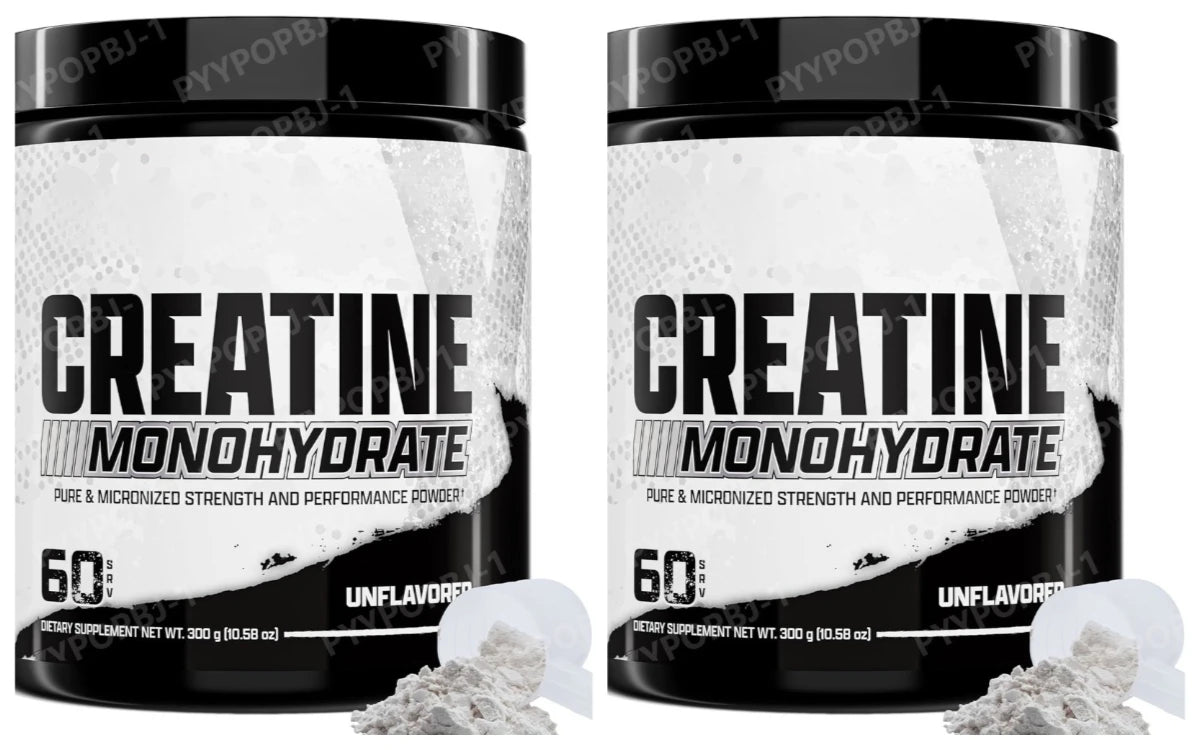 Creatine Monohydrate Powder 5g Pure Micronized Unflavored Sports Nutrition Supplement Workout Performance Support 300g